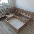 Postel 90x200 s roštem a matrací - 4