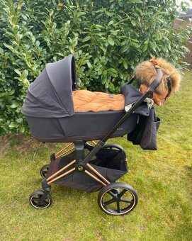 Kočárek Cybex Priam 4.0 - set černá/rosegold - 4