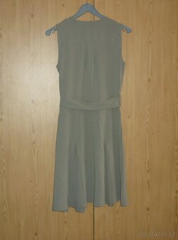 Olivové šaty DKNY - 4