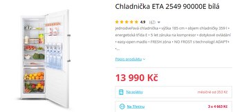 Chladnička ETA 2549 90000E - 4