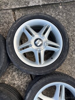 Alu kola Seat Speedline 5x100 R17 – originální včetně pneu - 4