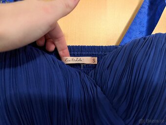 Modré plesové / maturitní šaty - 4