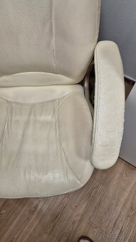 Bílé kancelářské/počítačové křeslo 2x - 4