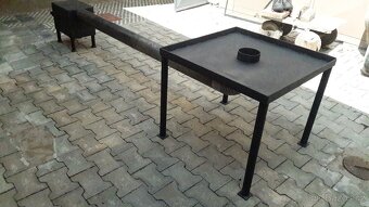 Prodám nové masivní topeniště k udírně síla stěny 5mm - 4