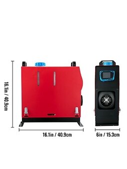 Naftové topení, dálkový ovladač s LCD, 12V a 220 V, odpočet - 4