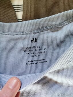 set 3ks divčích triček H&M vel.170 - 4