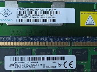 Serverová paměť DDR3 ECC Registered – 144 GB (18 × 8 GB) - 4