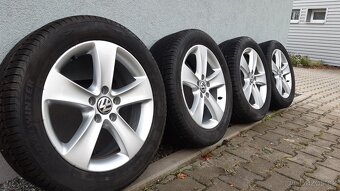 Alu kola 5x112 r17 zimní pneu vw passat cc b7 alltrack - 4