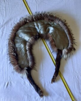 dámský kožešinový límec - liška stříbrná - 4