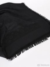 Šátek LOUIS VUITTON - Monogram Classic Shawl Noir - 4