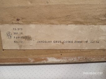 Obraz česká zima Jaroslav Grus - 4