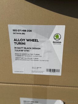 NOVÁ originál kola Škoda TURINI 18” Octavia, 5x112 - 4