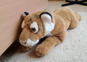Velký - PLYŠOVÝ TYGR. Délka: 65 cm. Top stav Vhodný i jako - 4