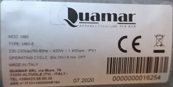 Gastro Mlýnek na Kávu Quamar M80E černý - 4
