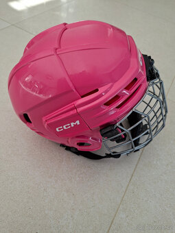 Dětská hokejová helma CCM HT70 YTH Pink - 4