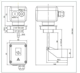 Rotační snímač hladiny - 4