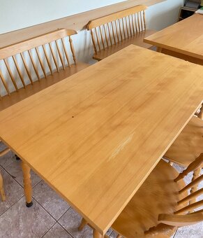 Dřevěné stoly/židle/lavice - 4