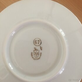 Sada zlatych porcelanovych salku znacky JSK 67 - 4