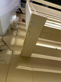 drevena postel 180x200 borovice manzelska S rostem - 4
