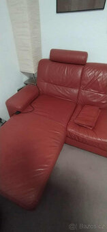 kožená sedací souprava - 4