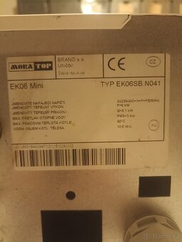 Elektrokotel MoraTop EK06 MINI + čerpadlo Grundfos - 4