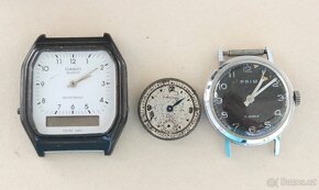 Staré hodinky Casio quartz, Prim,Longines,Swatch a součástky - 4