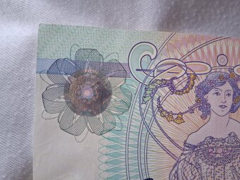 Pamětní bankovka Alfons Mucha Státní tiskárna cenin - 4