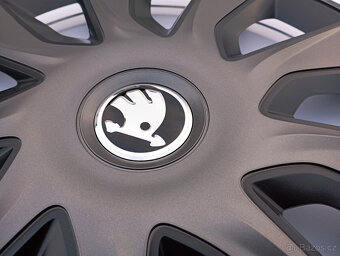poklice Škoda 16" (4ks) grafit Stratos - 4