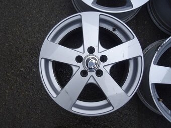 Alu disky na Škoda, 15",rozteč 5x100, ET 38, šířka 6J - 4