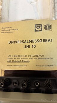 Měřící přístroj UNI 10 - 4