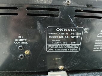 CD prehravač Technics a Tape deck Onkyo - 4