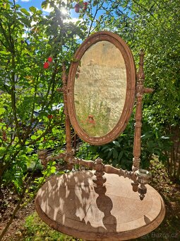 Toaletka stara starozitna se svicny - 4