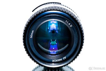 Nikon AF Nikkor 50mm 1,4D + UV filtr TOP STAV - 4