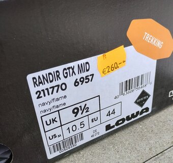 LOWA RANDIR GTX Mid vel. UK8/42 a UK9,5/44 - 4