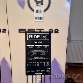Nový snowboard Ride War Pig 148 - 4