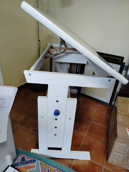 Dětský psací stůl Halmar  BARU, Bílo-modrý - 4