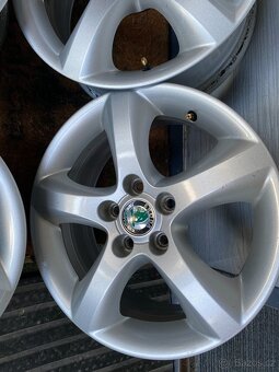 4 ks ALUDISKY ŠKODA 15" FABIA 2, 3 - 5x100, ET 43 - 4
