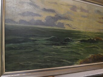 Obraz moře, 163 x 83 cm, signováno - 4