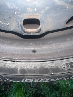 Letní pneu 165/70 R14 Dunlop + plechové disky 5J14 - 4