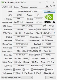 PALIT GeForce RTX 3050 StormX 8GB GDDR6 - 4