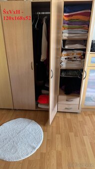 2 Velké šatní skříně a 2 malé skříňky - 4