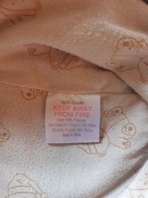 Zimní fleecový overal medvídek vel 74 - 4