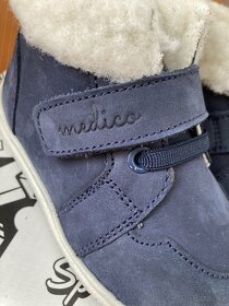 NOVÉ dětské zimní kožené boty Medico vel. 21 - 4