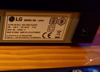 4K Blu-ray přehrávač LG UP970 - 4