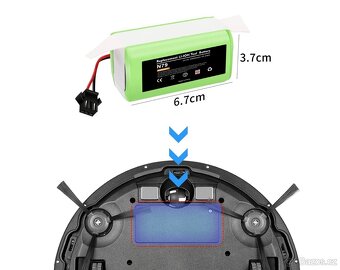 Li-ion Baterie 14.4V 2600mAh – Model INR18650 M26-4S1P NOVÉ - 4