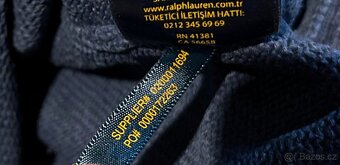 RALPH LAUREN  PÁNSKÝ SILNÝ KRÁSNÝ BAVLNĚNÝ SVETR XL - 4