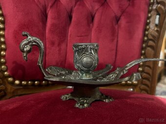 Mosazný svícen ve tvaru ptáka - 4