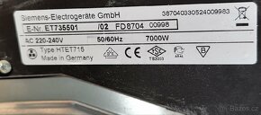 Elektrické varná deska Siemens z Německa - 4