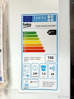 Nová sušička Beko A+++ 7 kg, slim ZÁRUKA XDS74245CSH3BH - 4