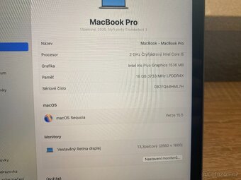 Macbook PRO 13, 2020, 16GB, I5, 500GB, bootcamp - windows - 4